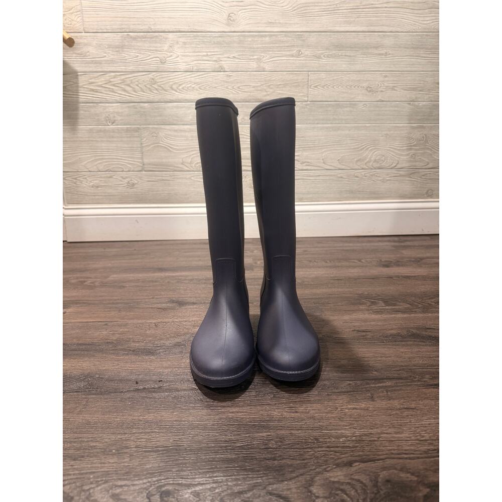 Planone Original Navy Blue Tall Rain Boots Women’s Size 8.5 Waterproof